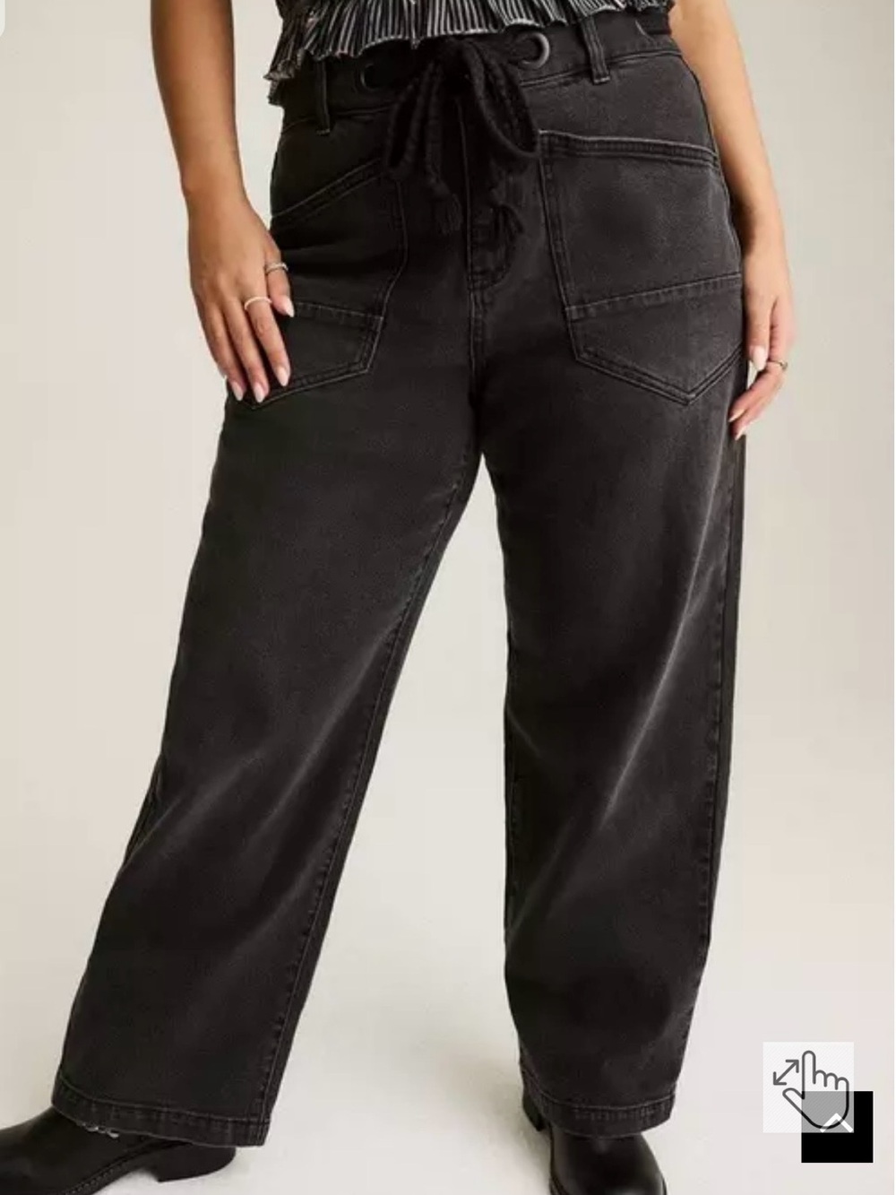 Torrid Festi High-Rise Straight Jean Black 24R NWT